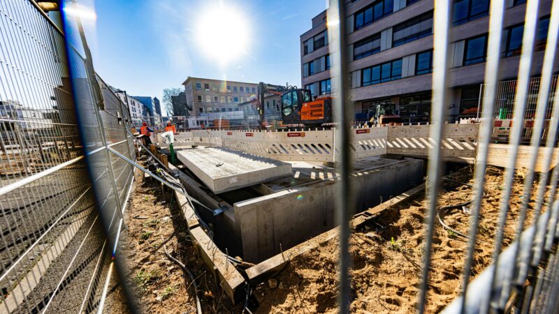 KVB-Baustelle in Köln: Nächste Phase für die Grube am Waidmarkt startet