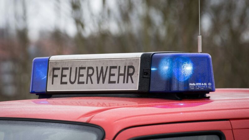 Rücksichtsloser Autofahrer: Riskante Vollbremsung: Feuerwehrleute springen zur Seite